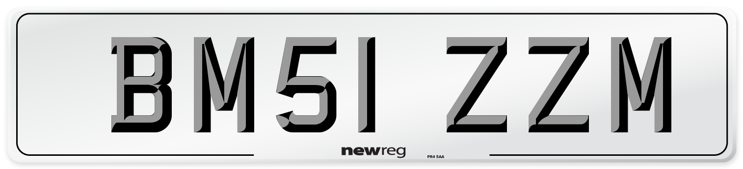 BM51 ZZM Number Plate from New Reg